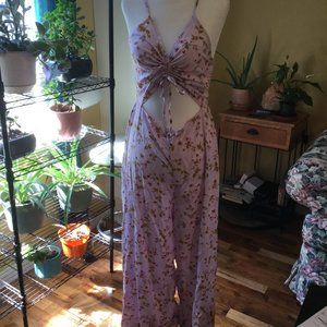 NWT Streetwear Society jumpsuit with halter front